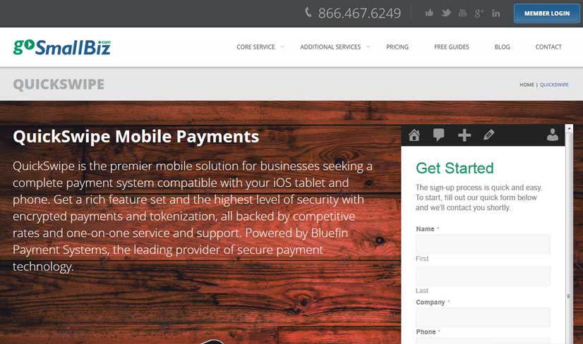 GoSmallBiz Screenshot