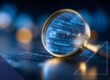 Cybersecurity and data protection graphic representing current data breach trends affecting businesses