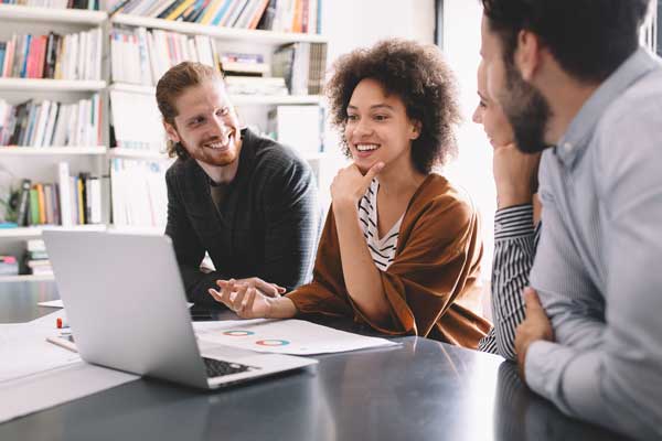 A Team discussing a p2pe solution