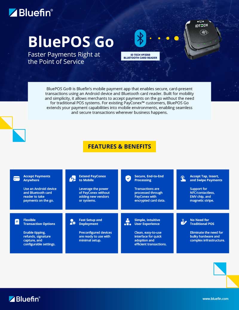 PayConex BluePOS Go PayConex BluePOS Go