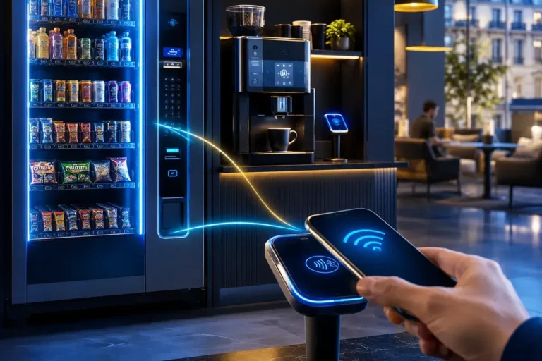 Secure contactless payment technology for vending and coffee service at EVEX