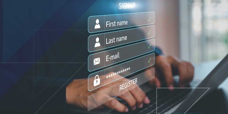 Digital identity and login interface representing PII tokenization and secure customer data protection